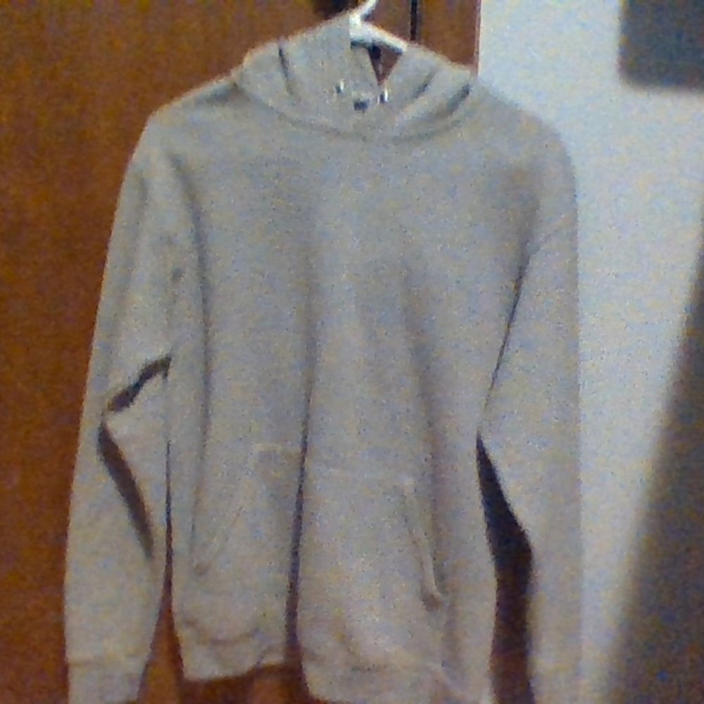 Grey zip up hoodie